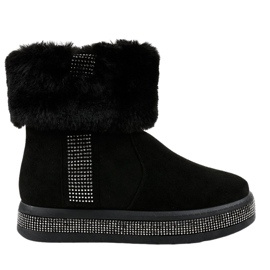 Stivali Eskimo in camoscio nero isolante K-356