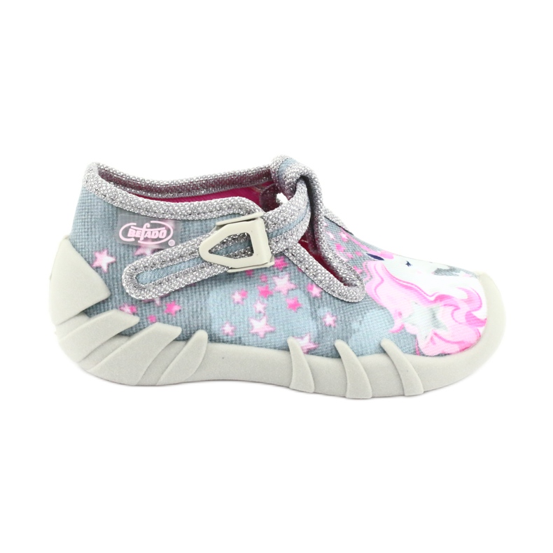 Scarpe per bambini Befado 110P363 rosa grigio