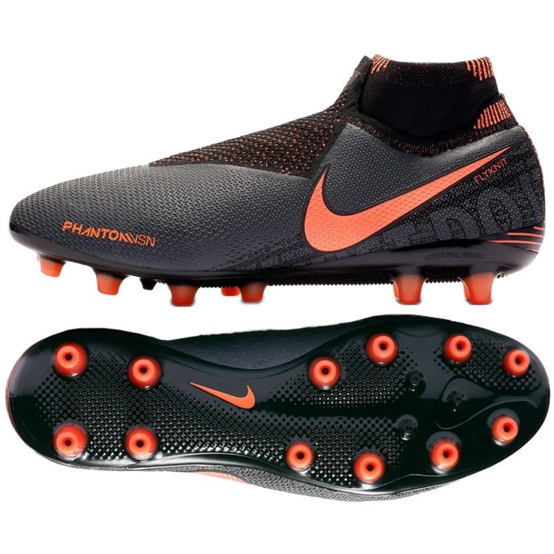 Scarpe da calcio Nike Phantom Vsn Elite Df Ag Pro M AO3261-080 bianca nero