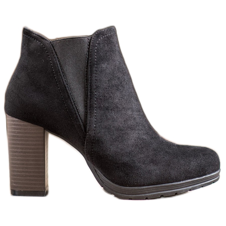 SHELOVET Stivali slip-on su un palo nero
