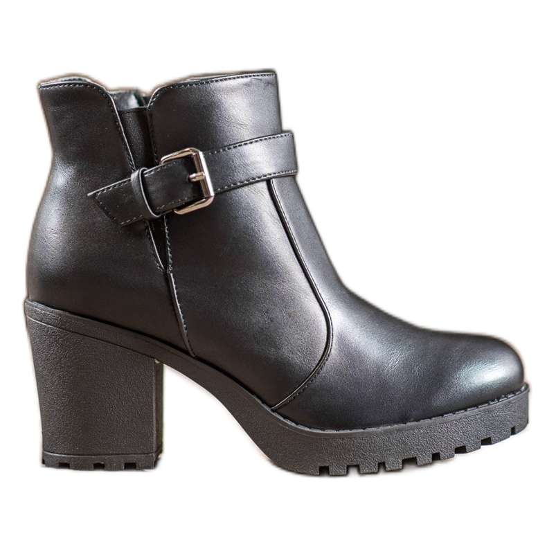 Bella Paris Stivali Con Fibbia nero