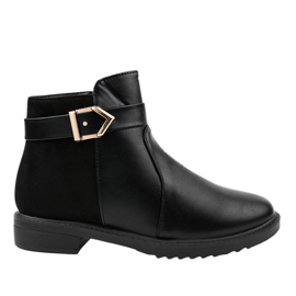 Stivali piatti neri Stivali Jodhpur isolati CH-22 nero