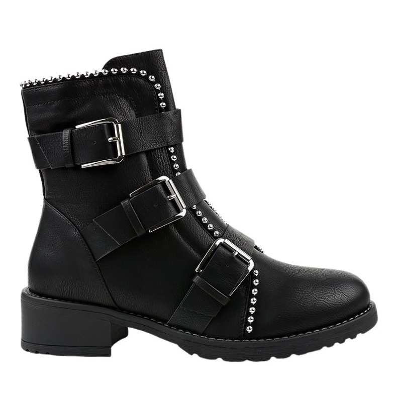 Stivali piatti neri isolati Z149 nero