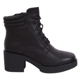 Stivali neri con suola spessa 2097 Black nero