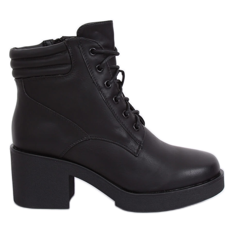 Stivali neri con suola spessa 2097 Black nero