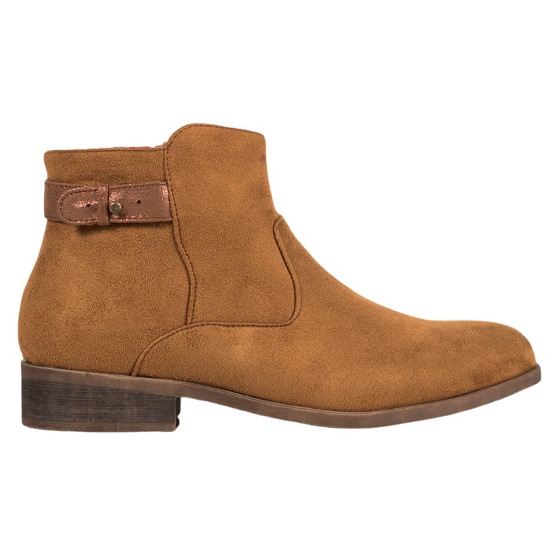 SHELOVET Stivali con cintura decorativa marrone