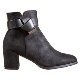 SHELOVET Stivali eleganti con fiocco nero