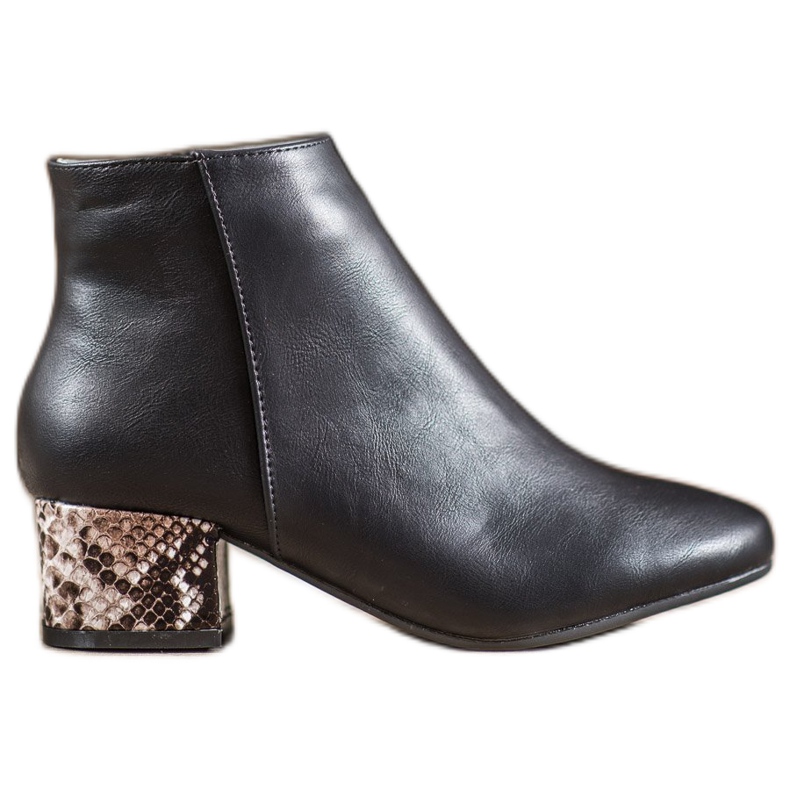 Weide Eleganti stivali con stampa serpente nero multicolore