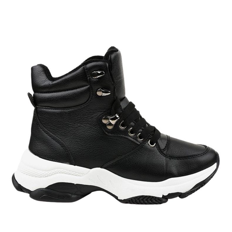 Sneakers nere da donna isolate C-3132 nero