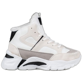 Bella Paris Sneakers Con Pelliccia bianco multicolore