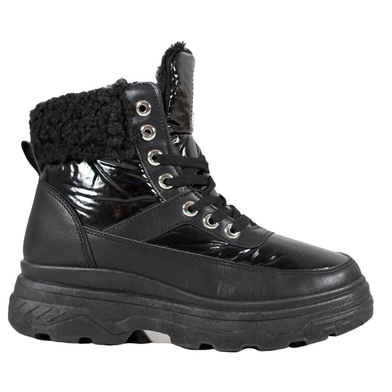 Bella Paris Sneakers Con Pelle Di Pecora nero