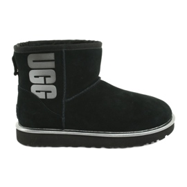 Ugg Classic Mini Ugg Logo in gomma W 1110087-BMT Scarpe nero grigio