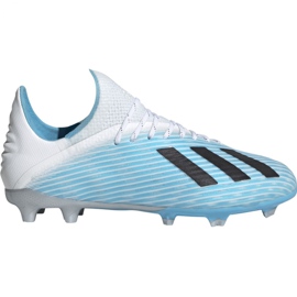 Le scarpe da calcio adidas X 19.1 Fg Jr F35684 multicolore blu