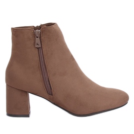 Stivali beige con tacco alto K1825116 Taupe