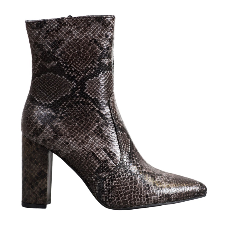 Seastar Stivaletto con stampa serpente marrone multicolore