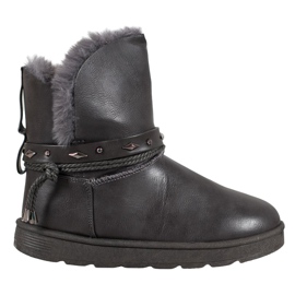 SHELOVET Mukluki Con Ecopelle grigio