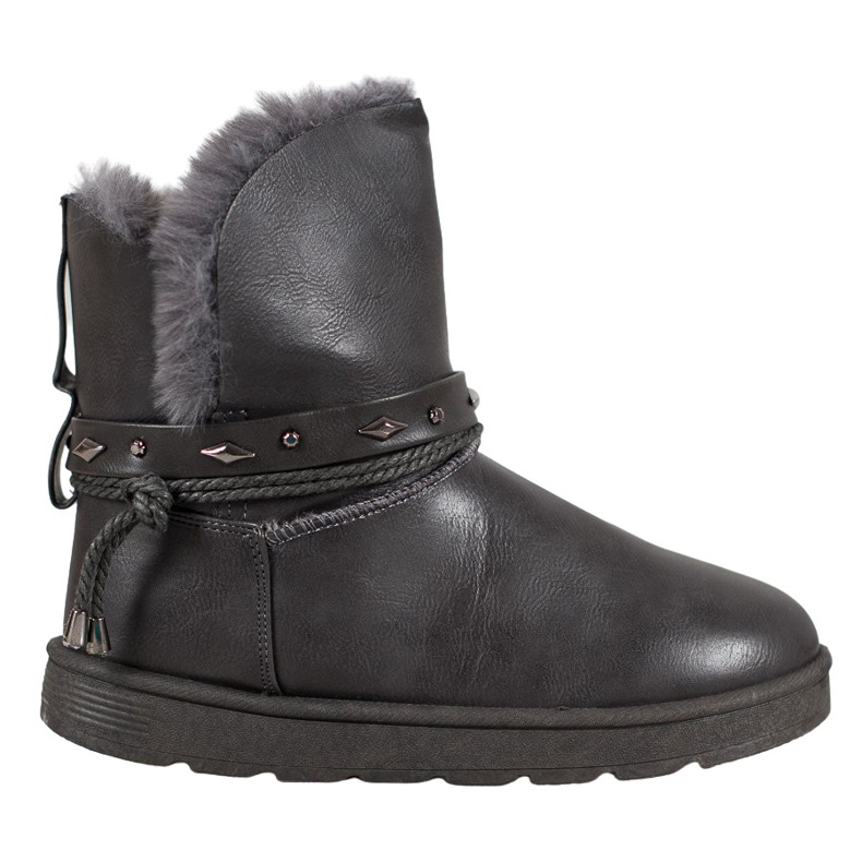 SHELOVET Mukluki Con Ecopelle grigio