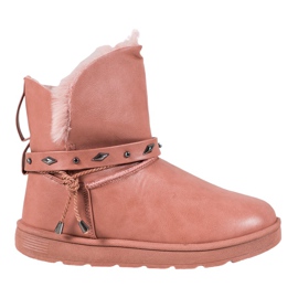 SHELOVET Mukluki Con Ecopelle rosa