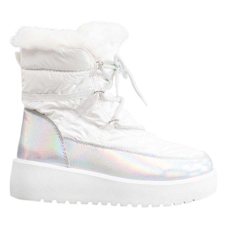 Bella Paris Stivali da neve alla moda bianca