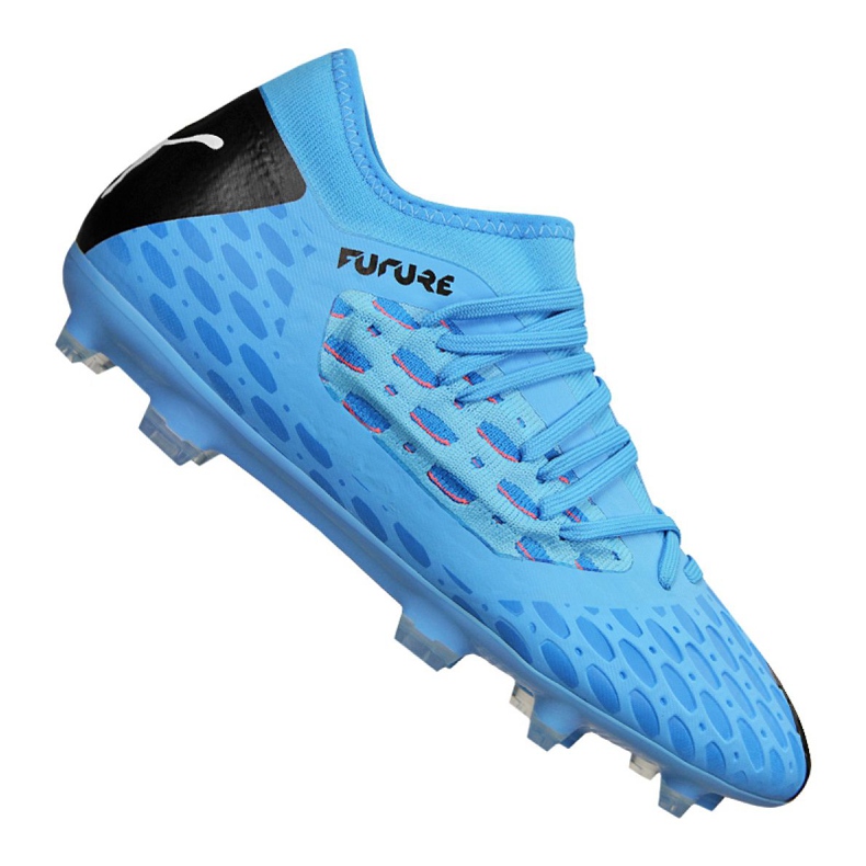 Scarpe da calcio Puma Jr Future 5.3 Netfit Fg Jr 105806-01 blu blu