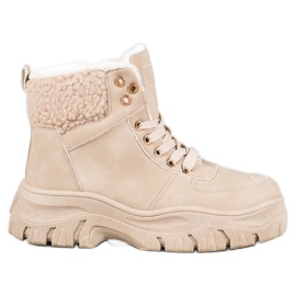 GOLL Sneakers Calde Con Pelle Di Pecora marrone