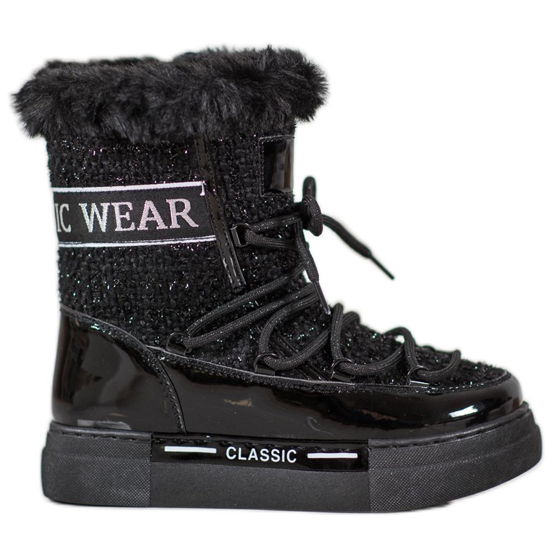 Bella Paris Stivali da neve classici alla moda nero