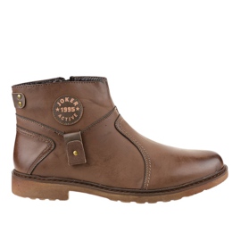 Scarpe slip-on marroni A20182-5 marrone