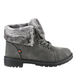 Stivali termici da donna grigi TL54-3 grigio