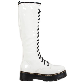 Seastar Stivaletti stringati con ecopelle bianco