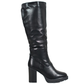 SHELOVET Stivali Neri Con Ecopelle nero