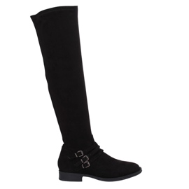 Stivali di pelle scamosciata neri K1807811 Negro nero