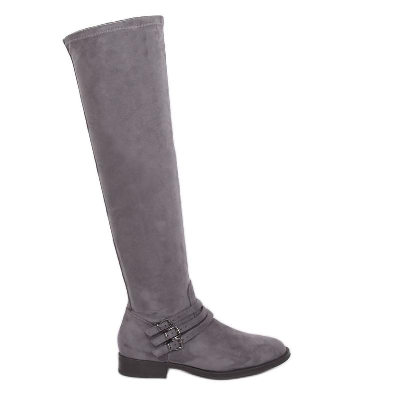 Stivali da equitazione in camoscio grigio K1807811 Gris