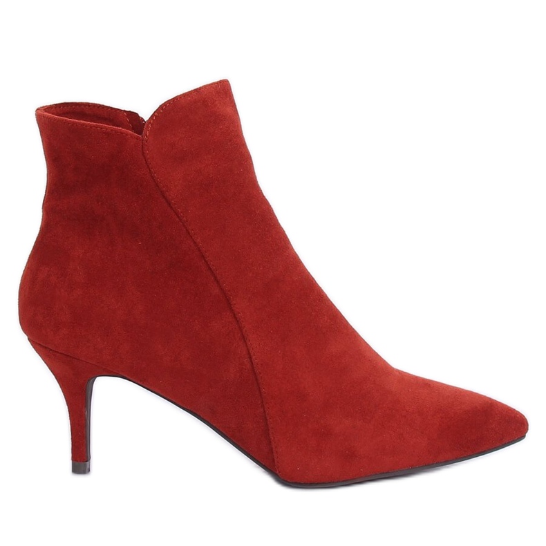 Stivali di mattoni su un tacco basso K1906806 Teja rosso multicolore