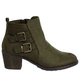 Stivali verdi con tacco alto K1809305 Khaki verde