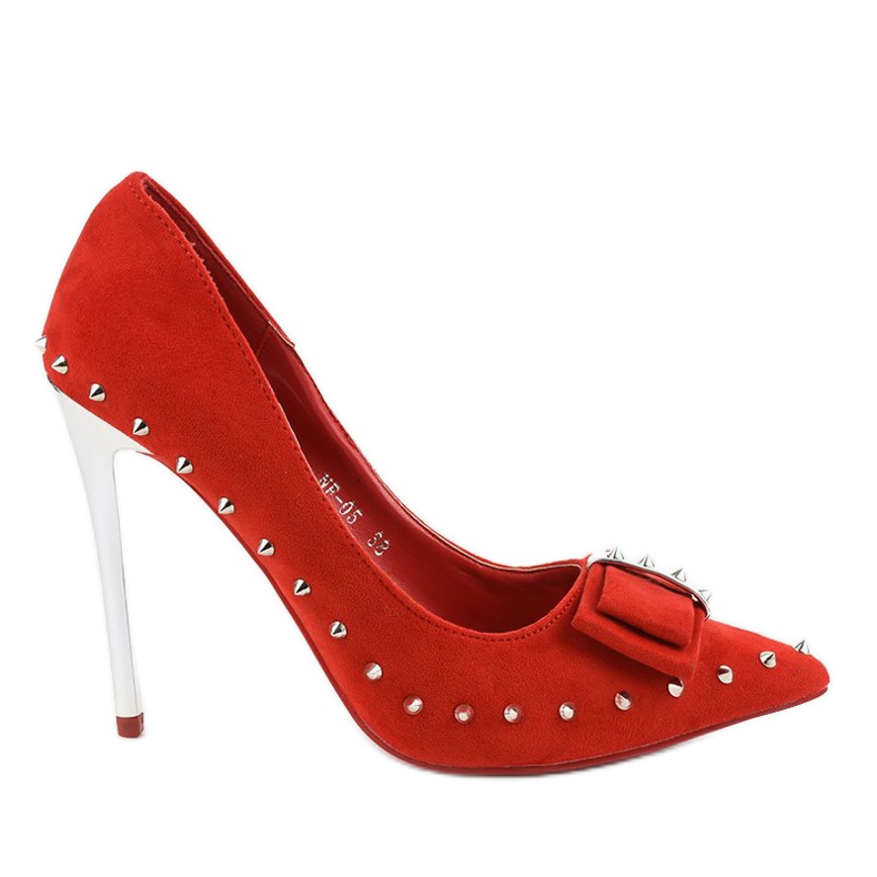 Décolleté rosse sul tallone NF-05 rosso