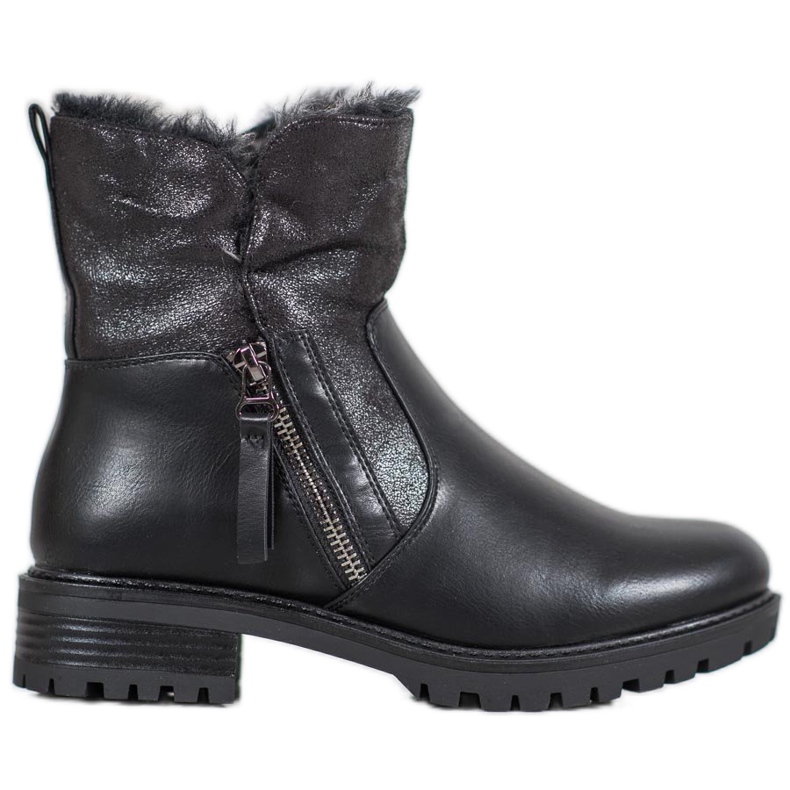 SHELOVET Caldi lavoratori con glitter nero