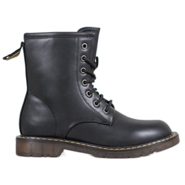 SHELOVET Trapper alla moda con ecopelle nero