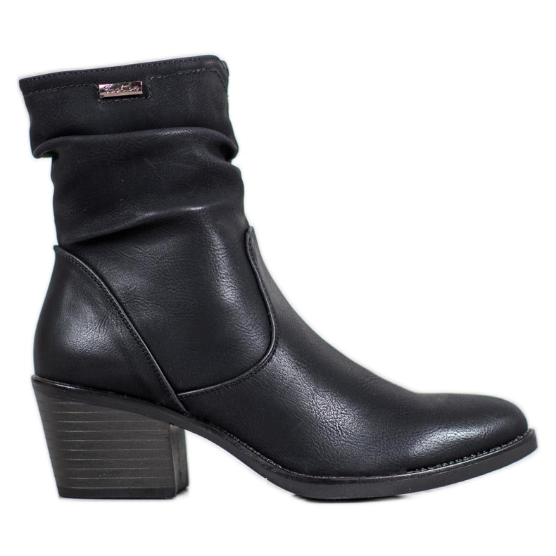 J. Star Stivali texani Con Ecopelle nero