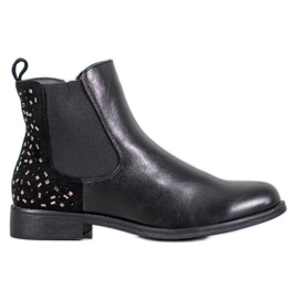 J. Star Stivali Con Cristalli nero