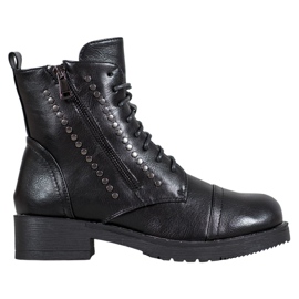 J. Star Caldi lavoratori con strass nero