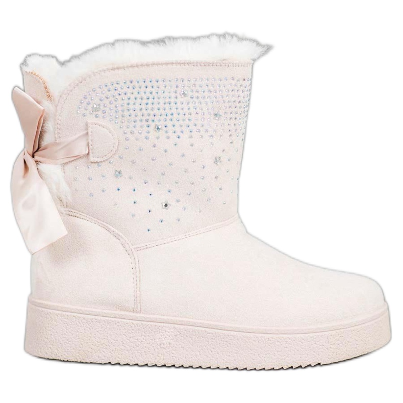 SHELOVET Mukluki con cristalli marrone