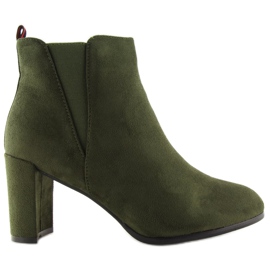 Stivali verdi con tacco alto A5580 Olive Ii Gatunek verde