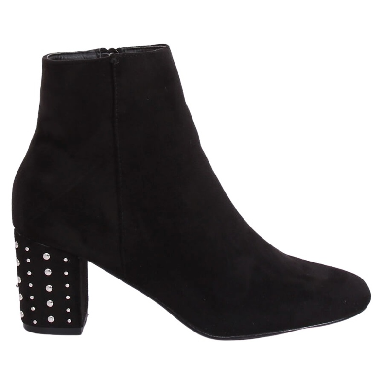 Stivali neri a tacco alto con borchie 3098A Black nero