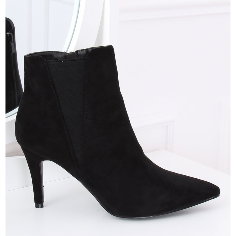 Stivali Jodhpur neri su suede nero TX-1852 Nero