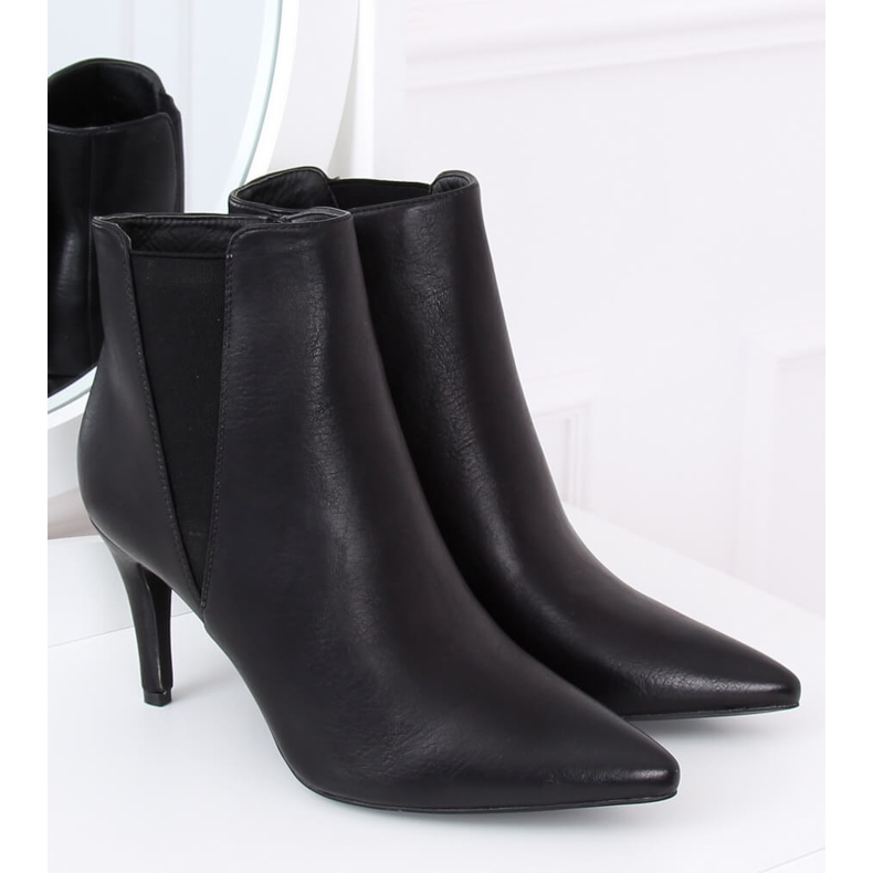 Stivali Jodhpur neri sul viso TX-1852-1 neri nero