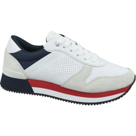 Tommy Hilfiger Active City Sneaker W FW0FW04304 020 scarpe bianco rosso blu navy