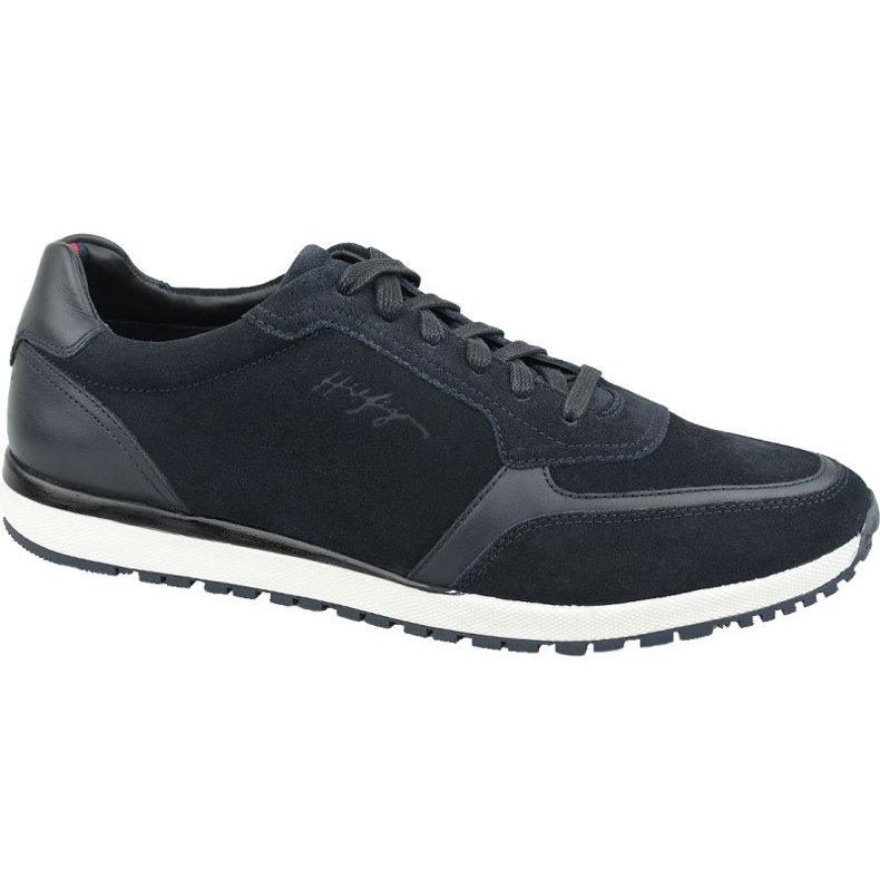 Scarpe Tommy Hilfiger Premium Suede Runner M FM0FM02551 Cki blu navy