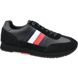Scarpe Tommy Hilfiger Corporate Leather Flag Runner M FM0FM02380 990 nero