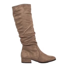 Super Mode Stivali beige classici marrone multicolore