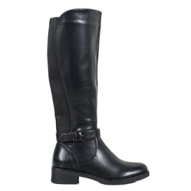 Ideal Shoes Stivali da equitazione classici nero